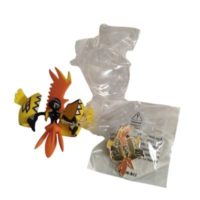 Kit Oficial Miniatura Tapu Koko Com Suporte + Broche Pin (Novo)