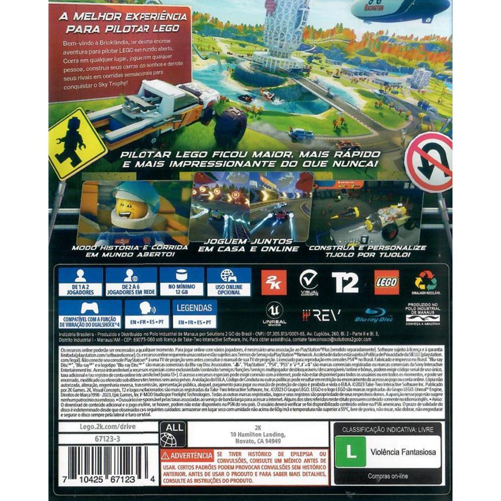 Lego 2K Drive - Ps4 (Novo)