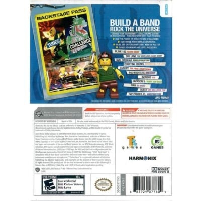 Lego Rock Band - Nintendo Wii (Precisa De Guitarra) (Seminovo)