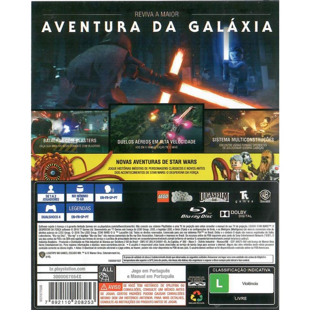 Lego Star Wars O Despertar Da Força - Ps4 (Playstation Hits) (Seminovo)