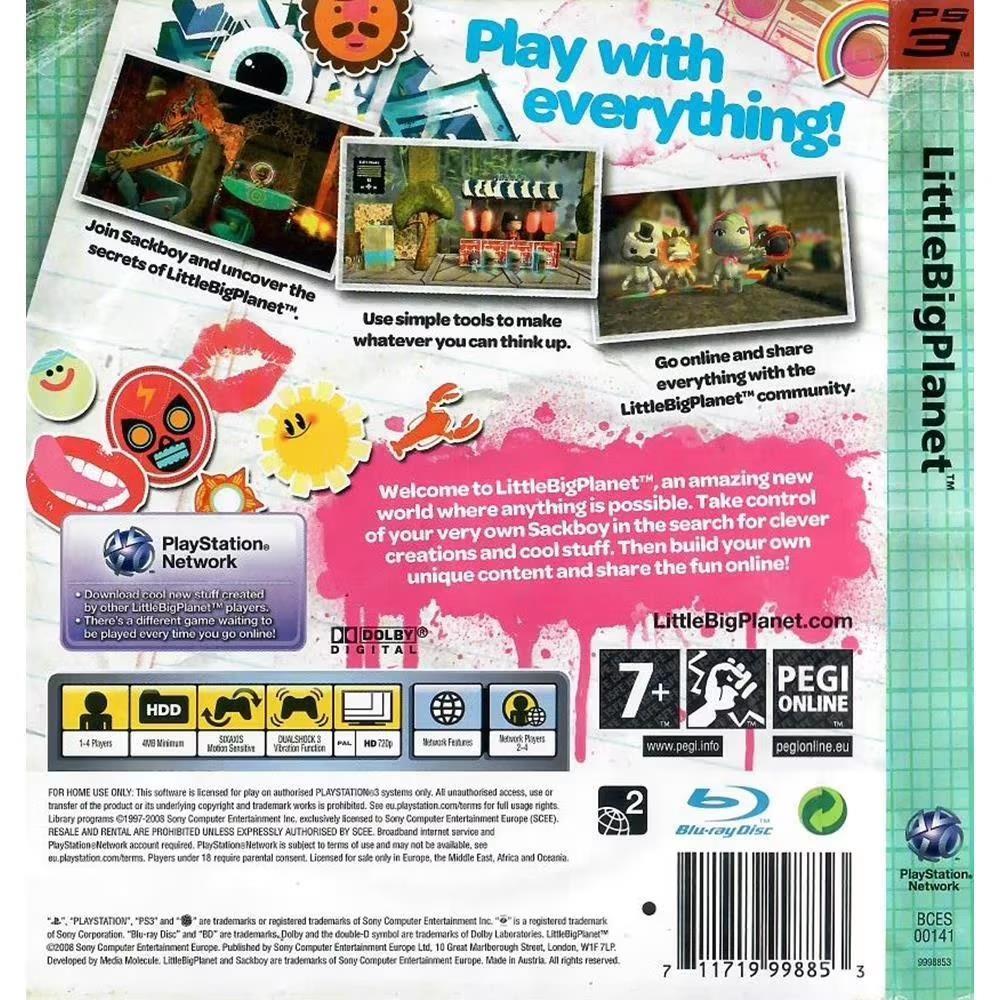 Little Big Planet - Ps3 (Seminovo) (Europeu)