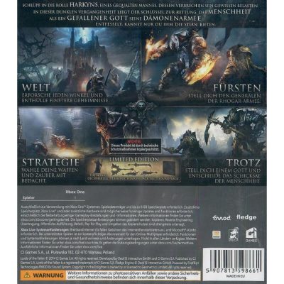 Lords Of The Fallen Limited Edition - Xbox One (Novo) (Europeu)