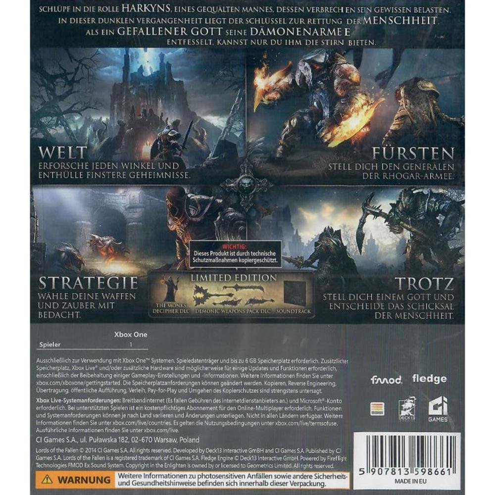 Lords Of The Fallen Limited Edition - Xbox One (Novo) (Europeu)