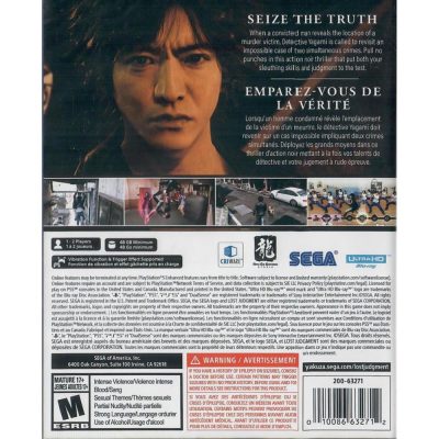 Lost Judgment - Ps5 (Novo)