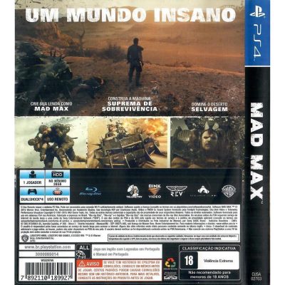 Mad Max - Ps4 (Usado)
