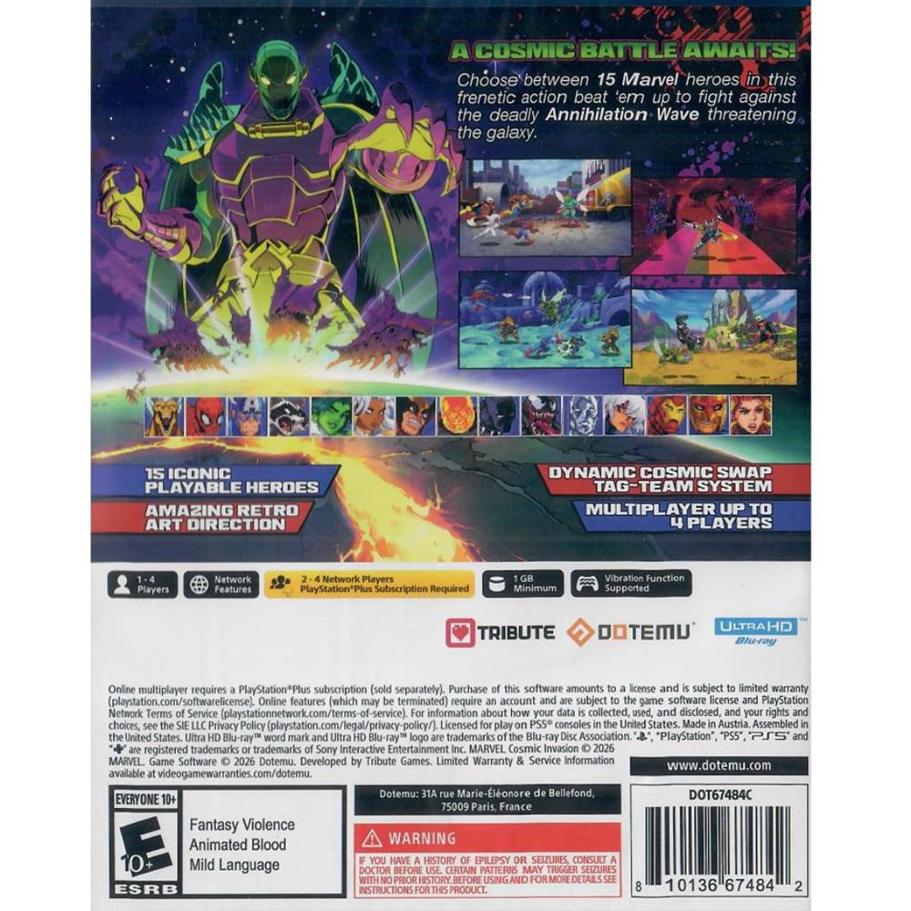Marvel Cosmic Invasion - Ps5 (Novo)
