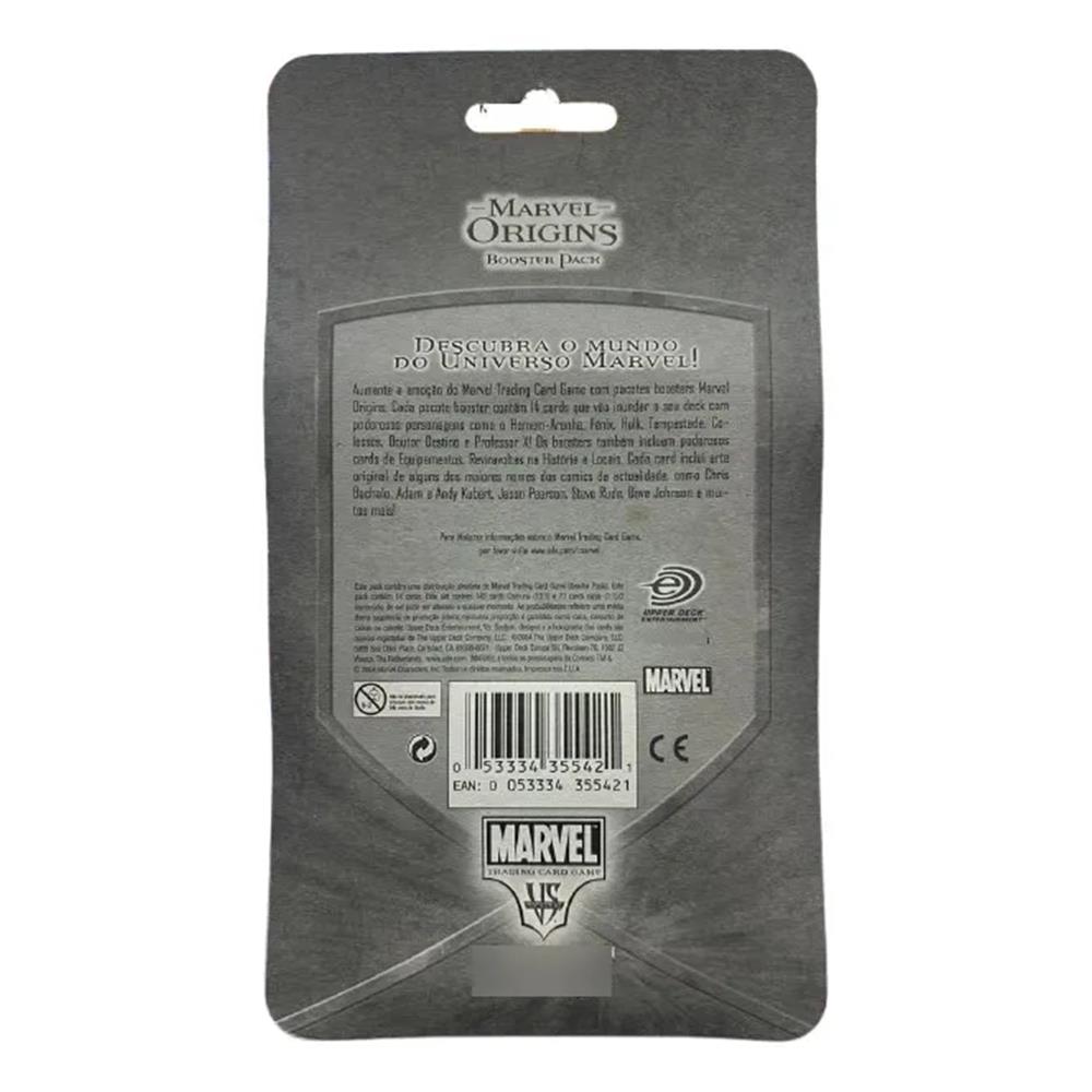 Marvel Origins Booster Pack (01 Booster) (14 Cards) (Edição Em Português)