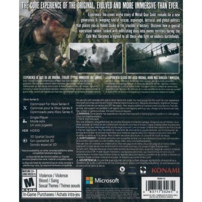 Metal Gear Solid Delta Snake Eater Tactical Edition - Xbox One (Novo)