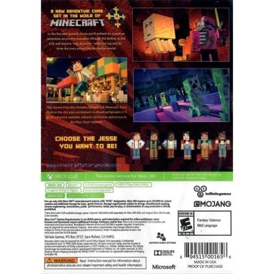 Minecraft Story Mode - Xbox 360 (Usado)
