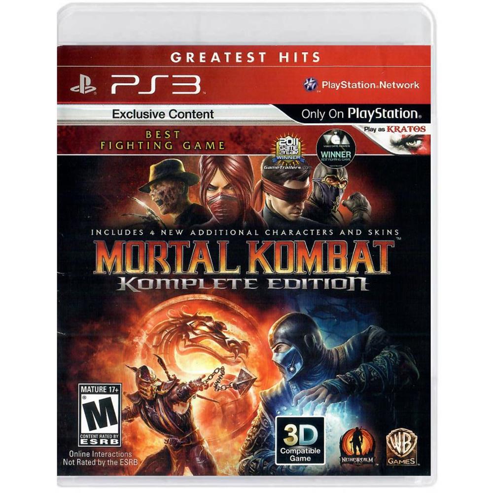 Mortal Kombat Komplete Edition (Greatest Hits) – Ps3 (Usado) Mortal Kombat Komplete Edition (Greatest Hits) - Ps3 (Usado)