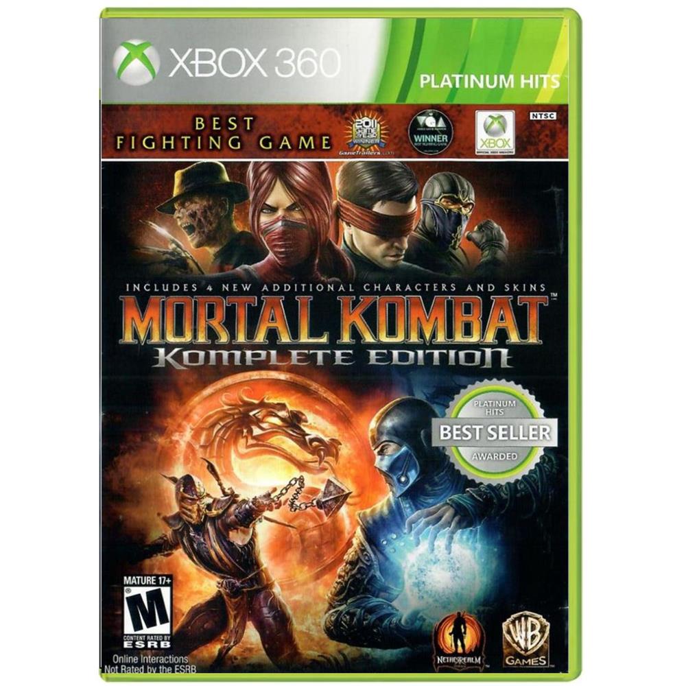 Mortal Kombat Komplete Edition – Xbox 360 (Platinum Hits) (Usado) Mortal Kombat Komplete Edition - Xbox 360 (Platinum Hits) (Usado)