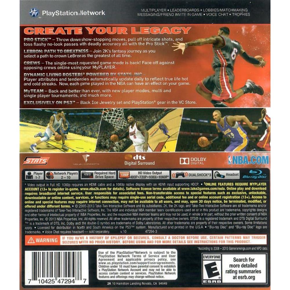Nba 2K14 - Ps3 (Usado)