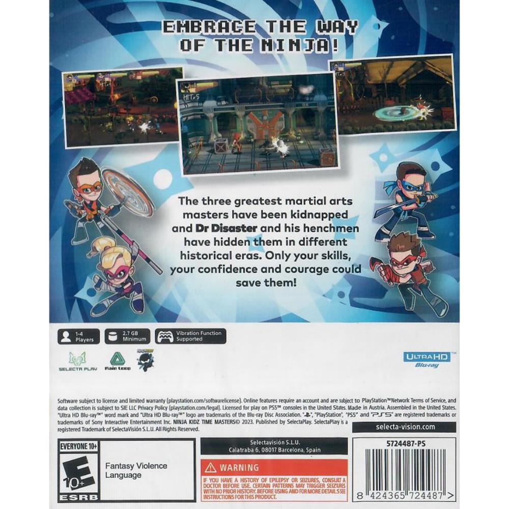 Ninja Kidz Time Masters - Ps5 (Novo)