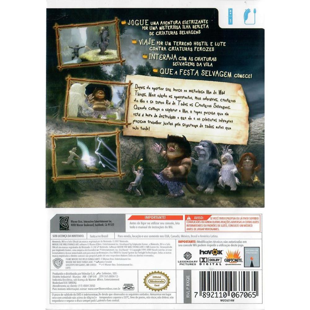 Onde Vivem Os Monstros - Nintendo Wii #2 (Capa)