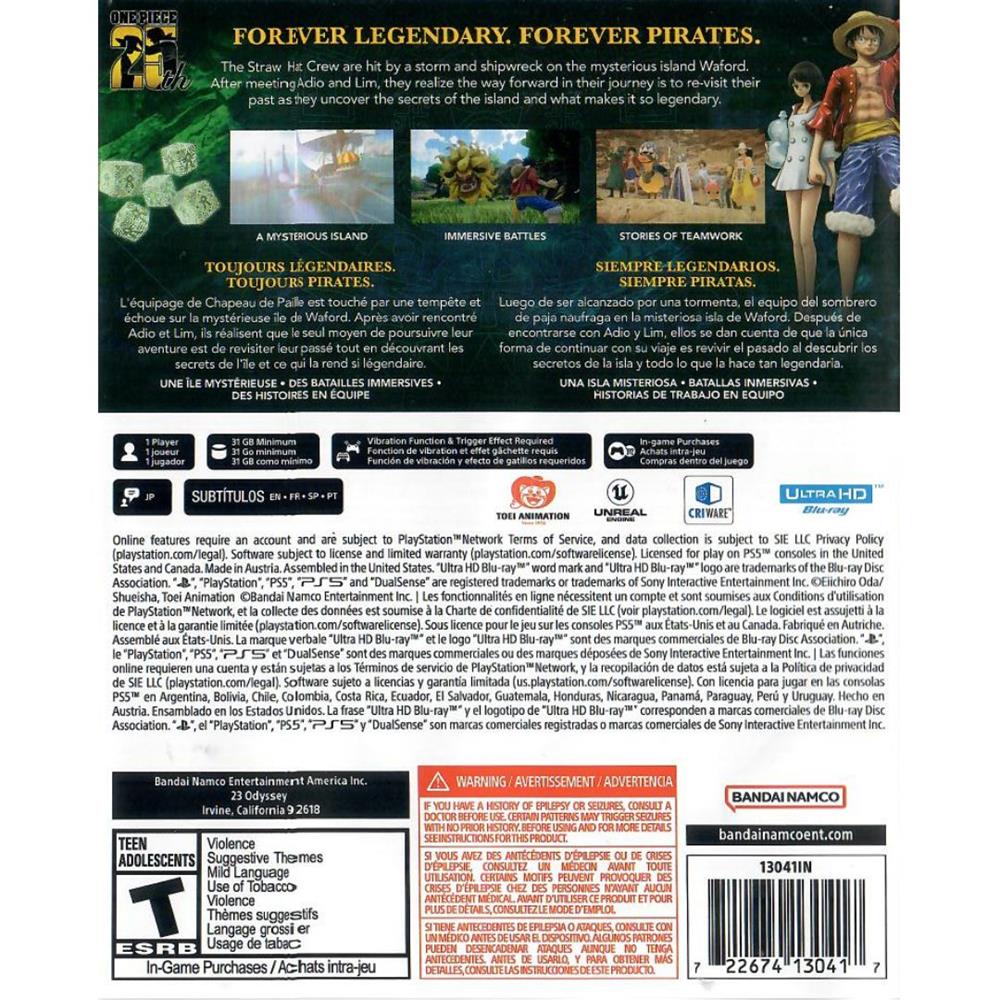 One Piece Odyssey - Ps5 (Seminovo)
