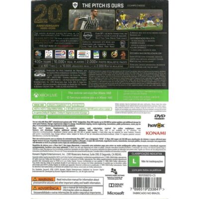 Pes 2016 - Xbox 360 (Seminovo)