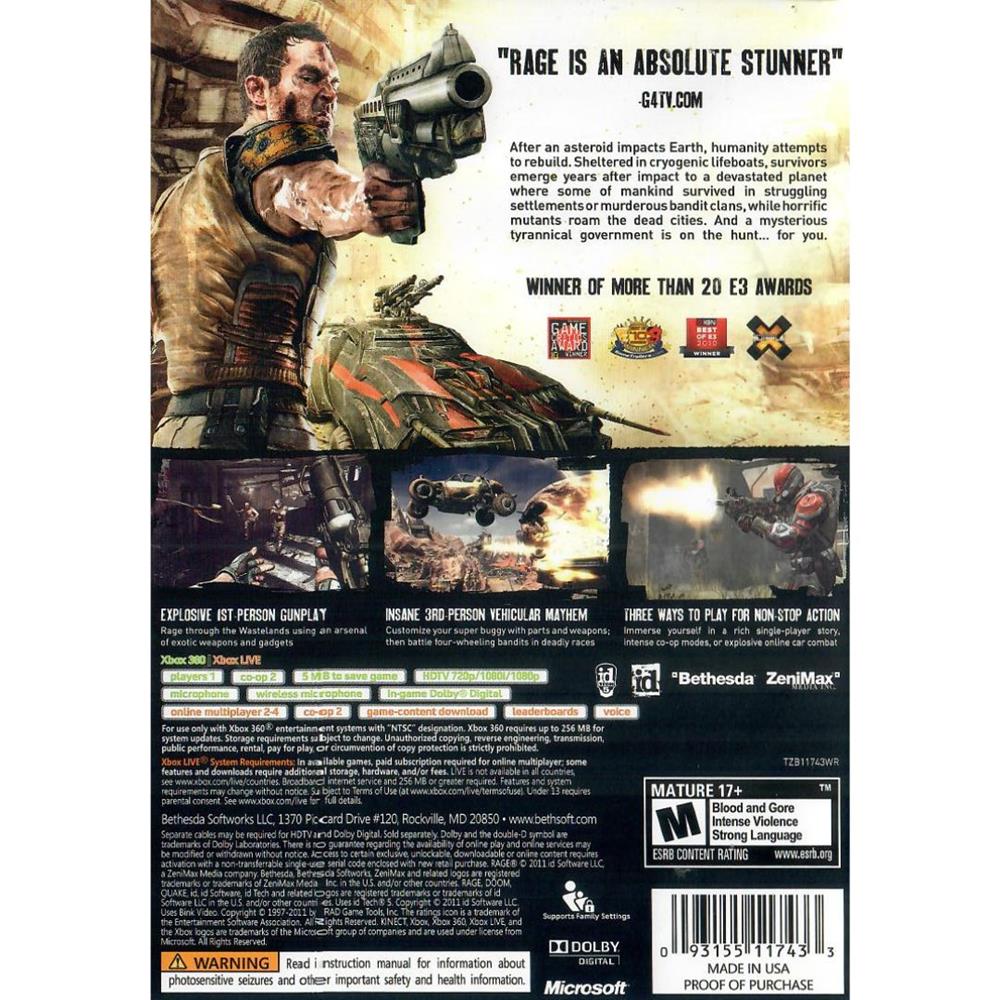 Rage - Xbox 360 (Seminovo)