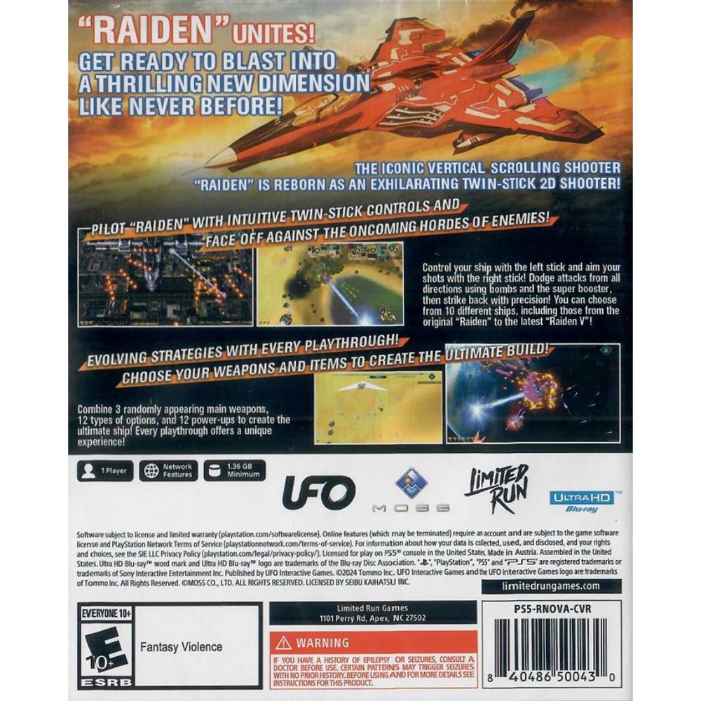 🔫 Raiden Nova – Ps5 (Novo)