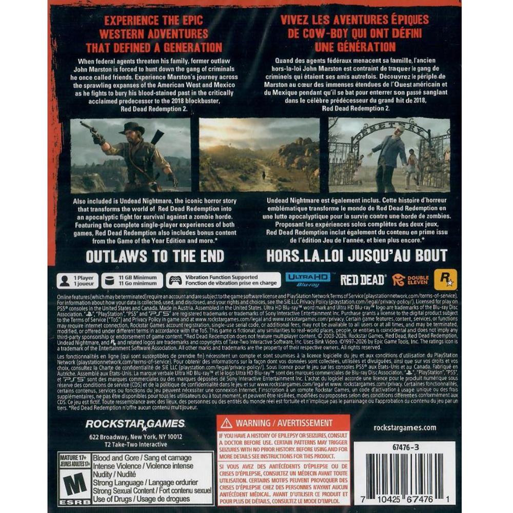 Red Dead Redemption 1 - Ps5