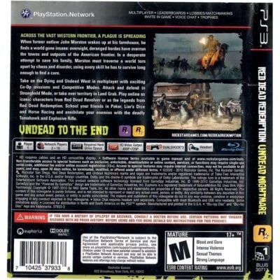 Red Dead Redemption Undead Nightmare - Ps3 (Usado) (Com Mapa)
