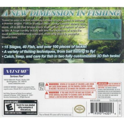 Reel Fishing Paradise 3D - Nintendo 3Ds (Novo)