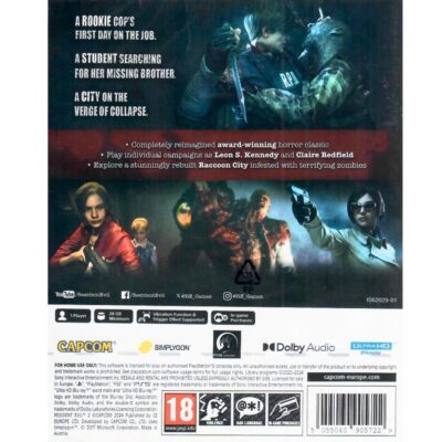 Resident Evil 2 - Ps5 (Seminovo) (Europeu)