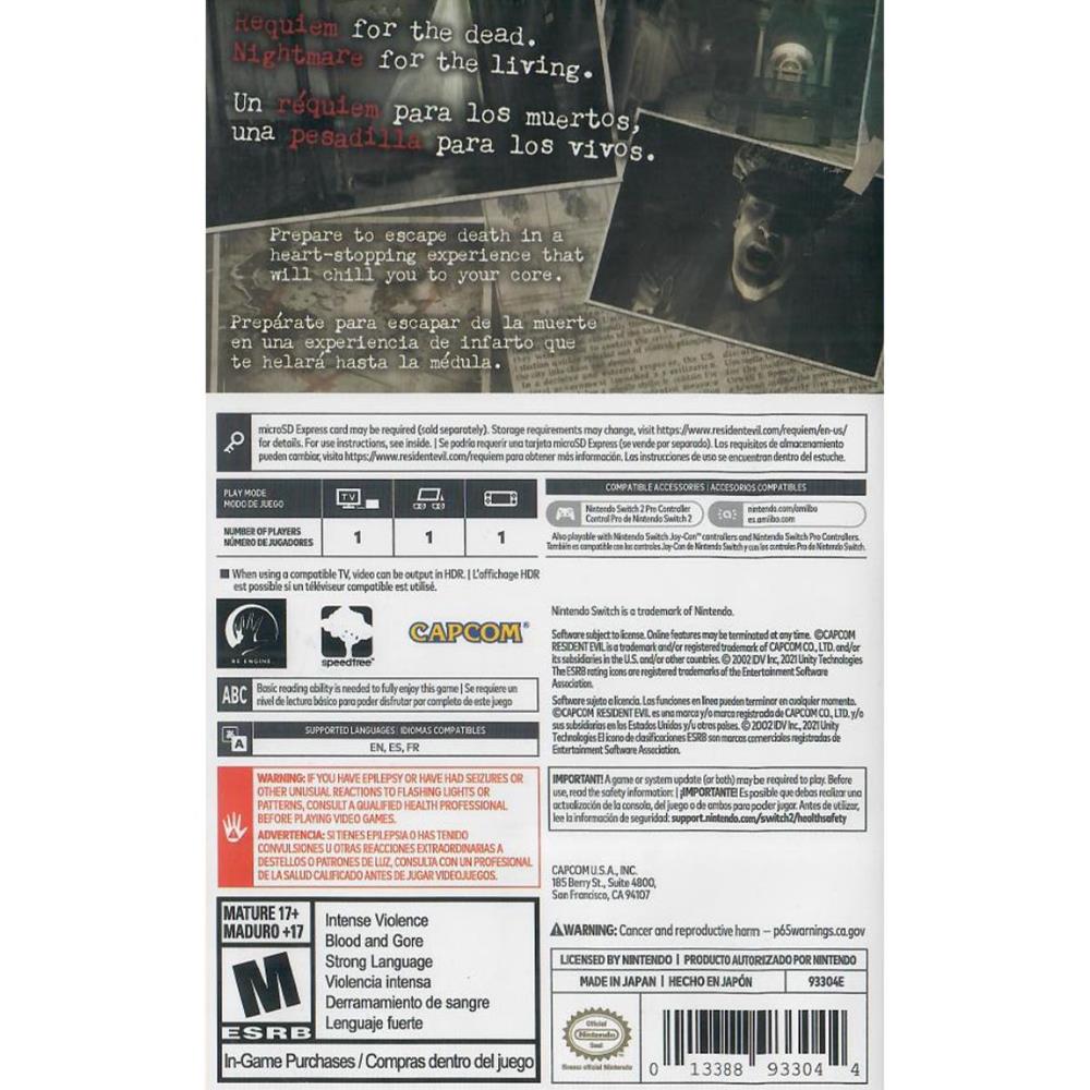 Resident Evil Requiem - Nintendo Switch 2 (Novo)