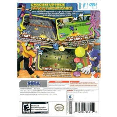 Sega Superstars Tennis - Nintendo Wii (Usado)
