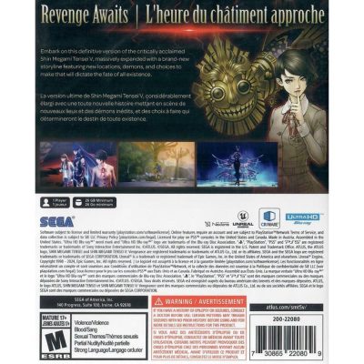 Shin Megami Tensei V: Vengeance - Ps5 (Seminovo)