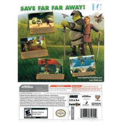 Shrek The Third - Nintendo Wii #1 (Risco)