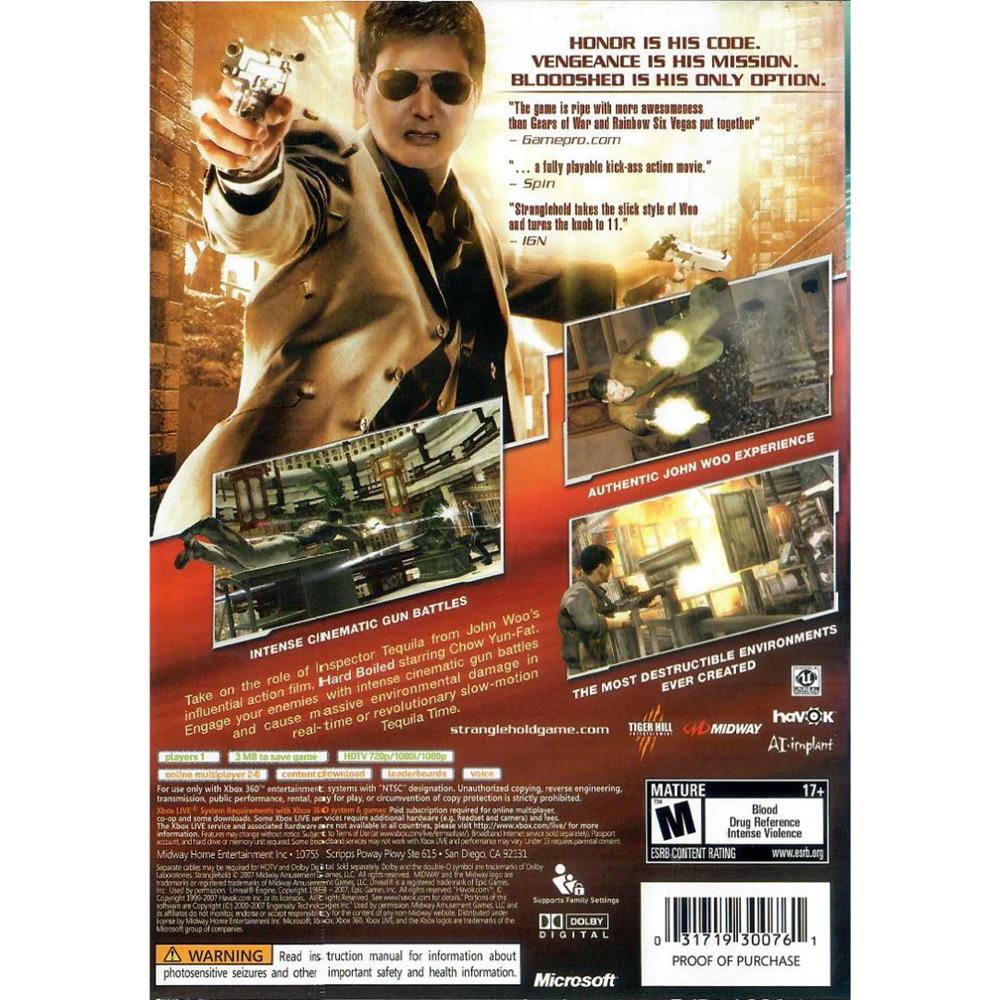 Stranglehold - Xbox 360 (Usado)
