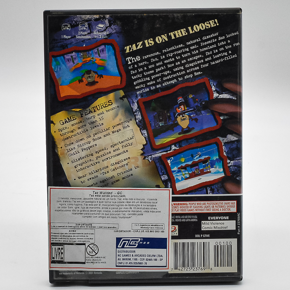 Taz Wanted - Game Cube (Usado)