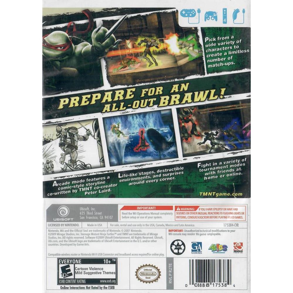 Teenage Mutant Ninja Turtles Smash-Up - Nintendo Wii (Novo)