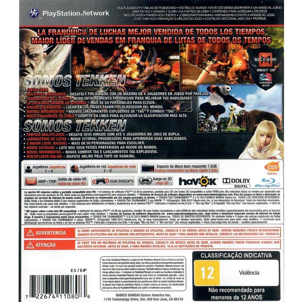 Tekken Tag Tournament 2 - Ps3 (Usado)