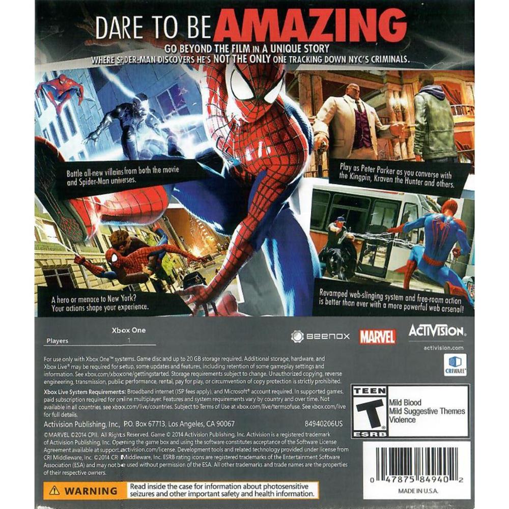 The Amazing Spider-Man 2 - Xbox One (Usado)