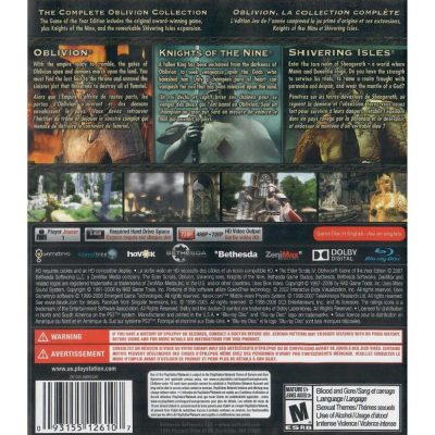 The Elder Scrolls Iv Oblivion Game Of The Year Edition - Ps3 (Greatest Hits) (Novo)