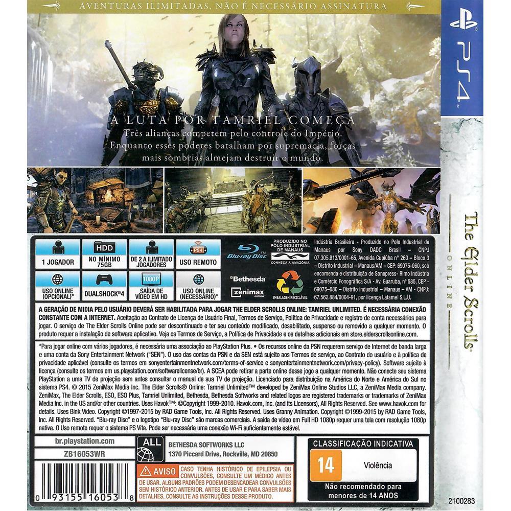 The Elder Scrolls Online - Ps4 #1* (Risco)