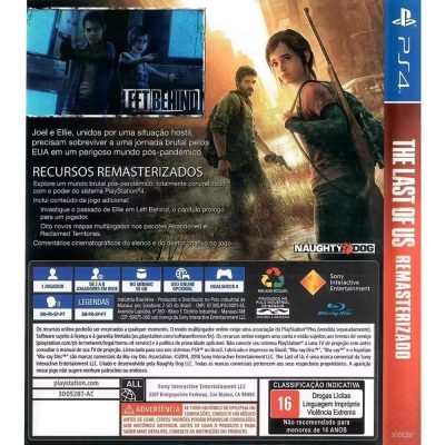 The Last Of Us Remasterizado Playstation Hits - Ps4 (Usado)