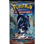 Trading Card Game Pokemon - Booster Sol E Lua Sombras Ardentes (Pack Com 3 Boosters Sortidos) (6 Cartas Cada Booster) (Novo)