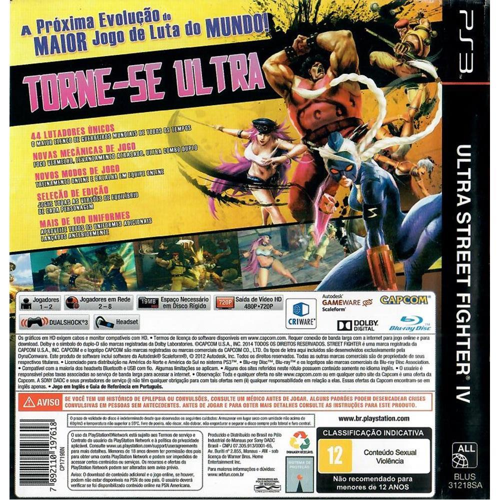 Ultra Street Fighter Iv - Ps3 (Usado)