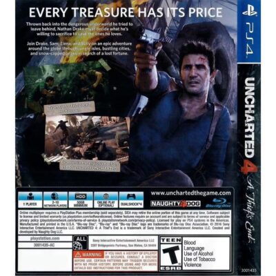 Uncharted 4 A Thiefs End - Ps4 (Usado)