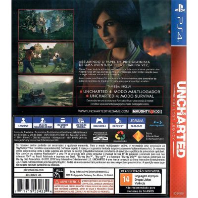 Uncharted The Lost Legacy (Playstation Hits) - Ps4 (Usado)