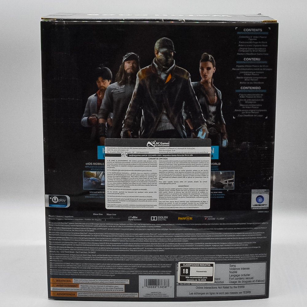 Watch Dogs Limited Collector Edition - Xbox One (Seminovo)