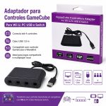 Adaptador Controle Gamecube Para Nintendo Switch, Wii U E Pc Usb – 4 Portas Adaptador Controle Gamecube Para Nintendo Switch, Wii U E Pc Usb – 4 Portas