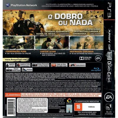 Army Of Two The Devils Cartel - Ps3 (Usado)