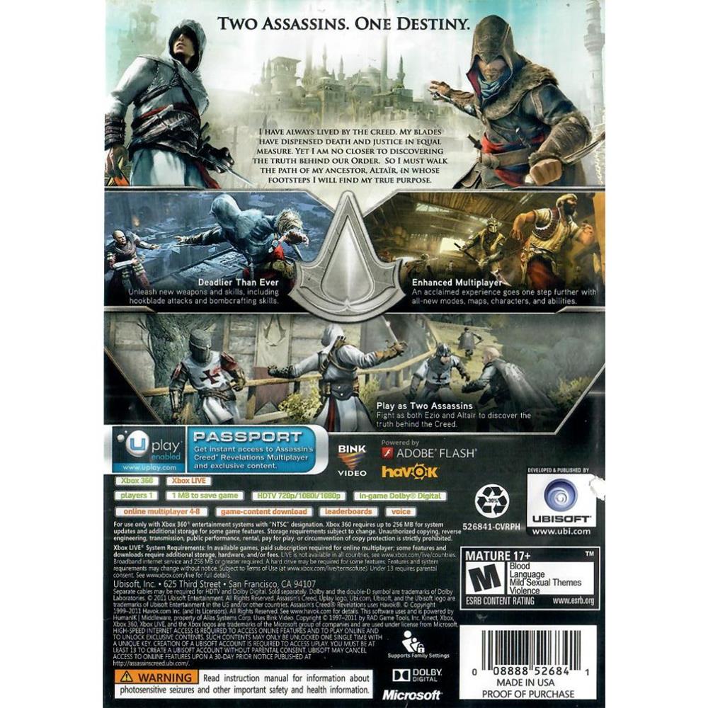 Assassins Creed Revelations (Platinum Hits) - Xbox 360 (Usado)