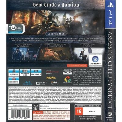 Assassins Creed Syndicate - Ps4 (Usado)