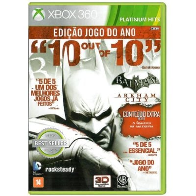 Batman Arkham City Game Of The Year Edition - Xbox 360 (Usado) (Mancha)
