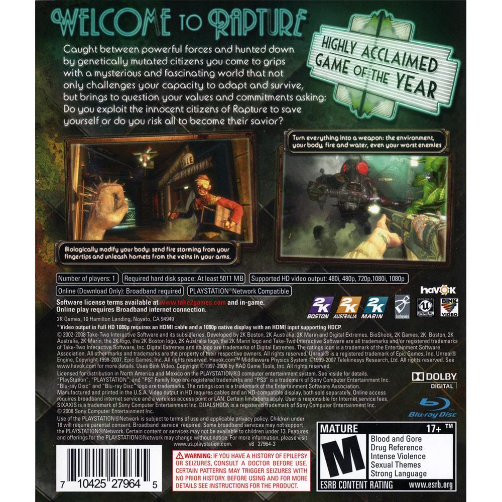 Bioshock - Ps3 (Usado)