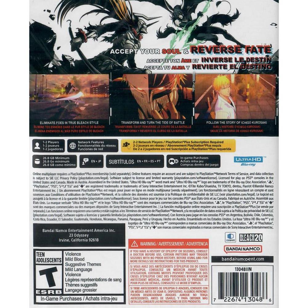 Bleach Rebirth Of Souls - Ps5 (Novo)